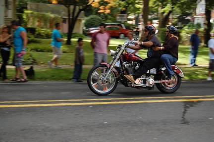 Cyclist passing